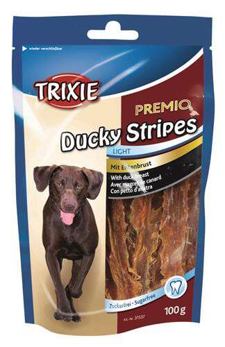 Trixie Premio Ducky Stripes paski z kaczki 100g