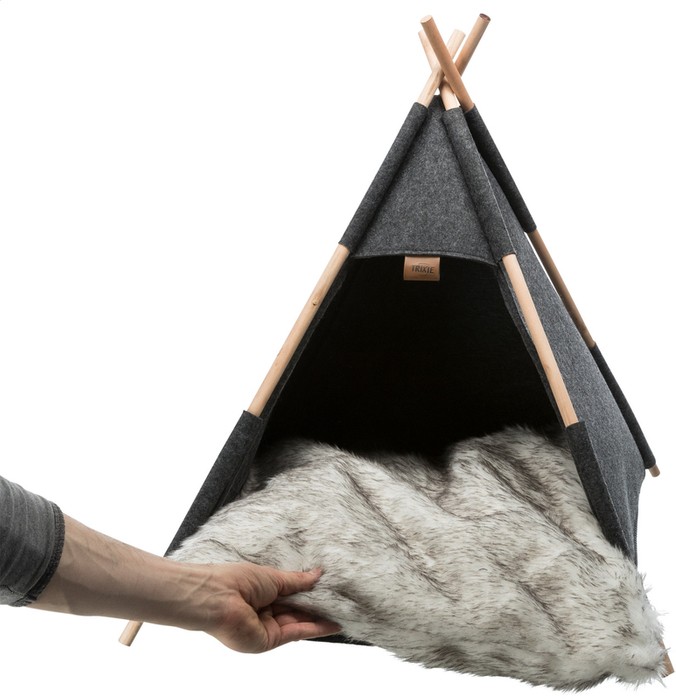 Trixie tipi legowisko dla psa i kota antracytowe 65×55×55cm