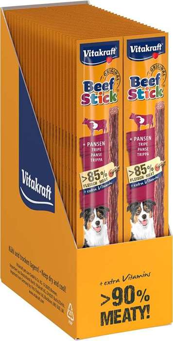 Vitakraft Beef Stick z Sercami Wołowymi 50x12g