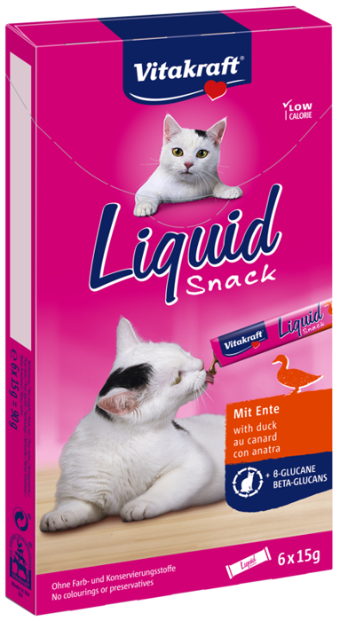 Vitakraft Cat Liquid Snack Kaczka 6x15g