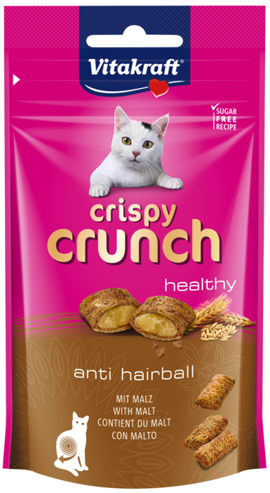 Vitakraft Crispy Crunch Anti Hairball ze słodem 60g