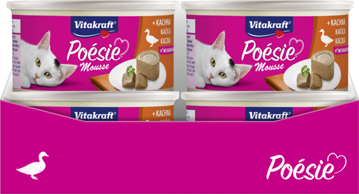 Vitakraft Poesie kaczka w musie 12x85g