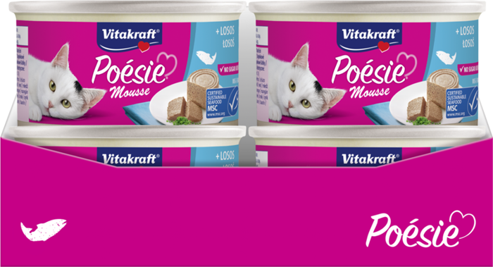 Vitakraft poesie łosoś w musie 12x85g