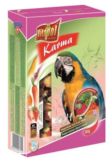 Vitapol karmeo life karma owoce-warzywa dla dużych papug 900g