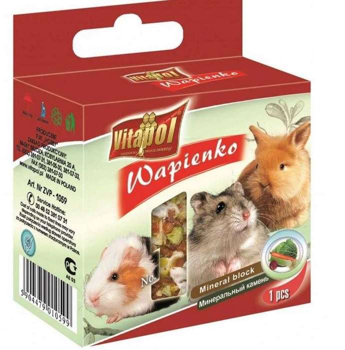 Vitapol kostka wapienna dla gryzoni warzywna 40g