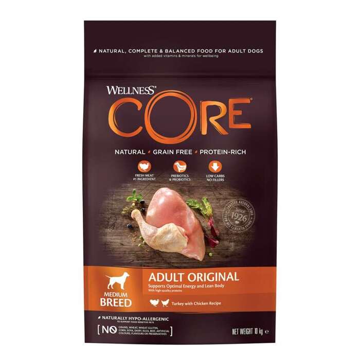 Wellness Core Active Life karma sucha dla psów dorosłych kurczak i indyk 10 kg