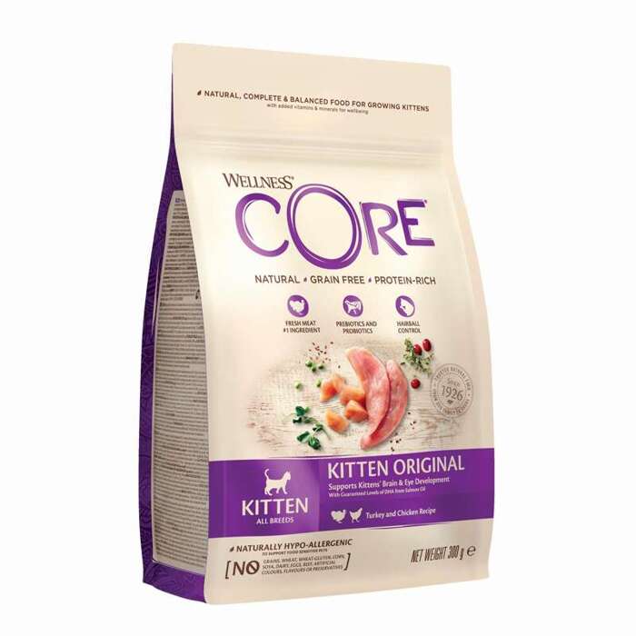 Wellness Core Kitten Original karma sucha dla kociąt indyk i kurczak 300g