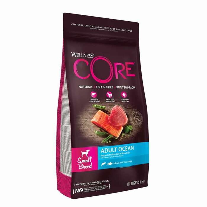 Wellness Core Small Breed Ocean karma sucha dla dorosłych psów małych ras łosoś i tuńczyk 1,5 kg