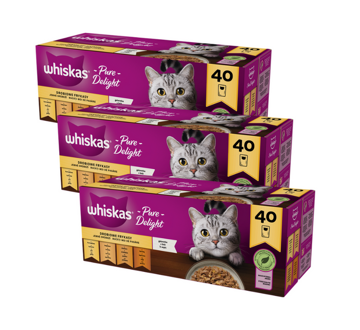 Whiskas Drobiowe Frykasy w galaretce 120x85g 