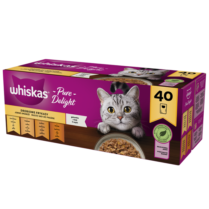 Whiskas Drobiowe Frykasy w galaretce 40x85g 