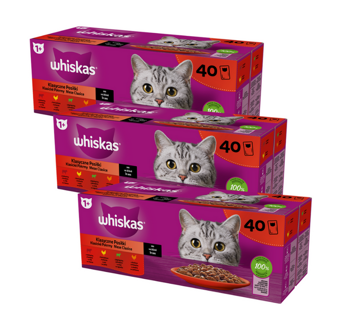 Whiskas Klasyczne Posiłki w sosie 120x85g