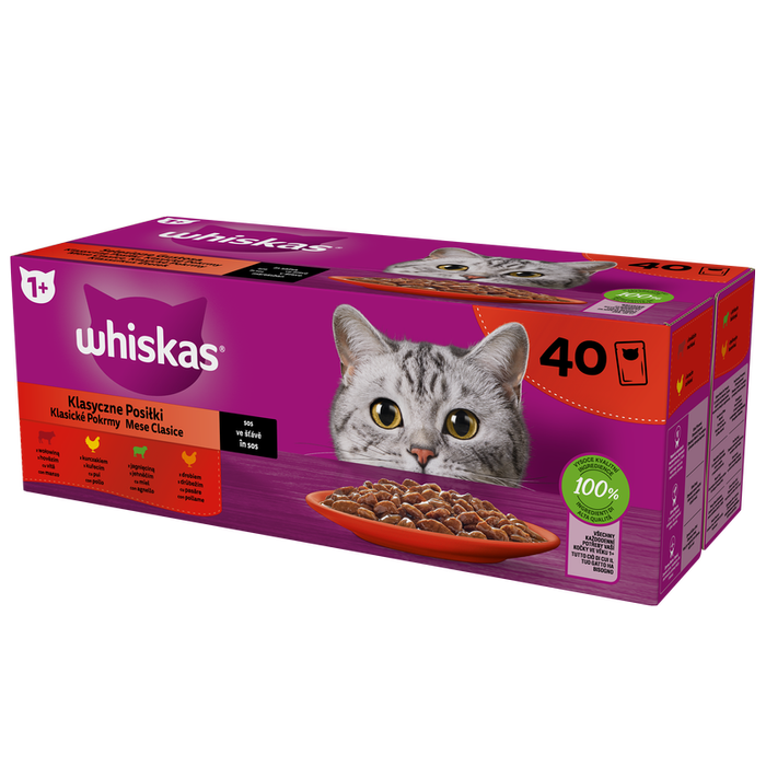 Whiskas Klasyczne Posiłki w sosie 120x85g