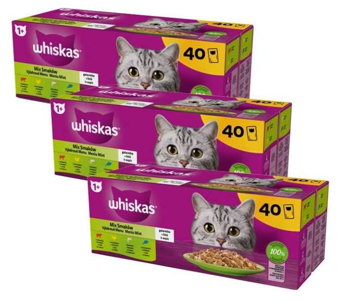 Whiskas Mix Smaków w galaretce 120x85g 