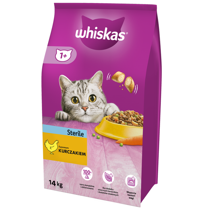 Whiskas Sterile z kurczakiem 14kg