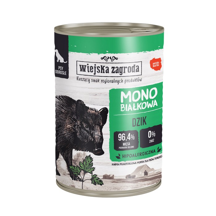 Wiejska Zagroda Adult Mono z dziczyzną 400g