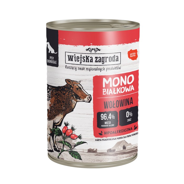 Wiejska Zagroda Adult Mono z wołowiną 400g