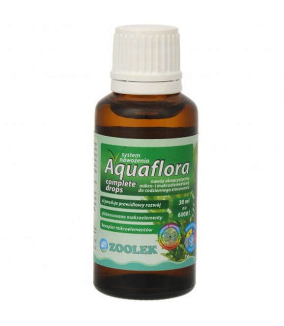 Zoolek Aquaflora Complete Drops skoncentrowany nawóz makro i mikroelementowy 30ml