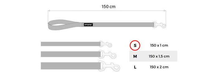 amiplay Smycz Twist Niebieski