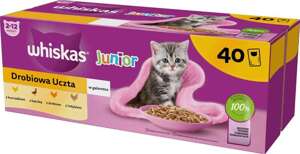  Whiskas Junior Drobiowa Uczta w galaretce dla kociąt 40x85g