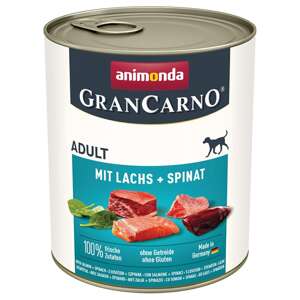 Animonda GranCarno Adult łosoś ze szpinakiem 800g