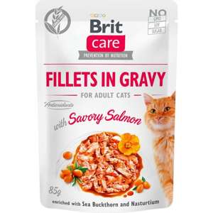 Brit Care Cat z łososiem 85g