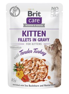 Brit Care Kitten filety z kurczaka Mix Smaków 12x85g