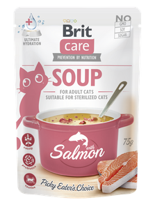 Brit Care Soup łosoś 15x75g