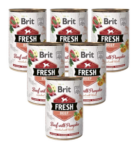 Brit Fresh wołowina z dynią 6x400g 