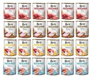 Brit Pate Meat Mix Smaków dla Psa 24x800g 