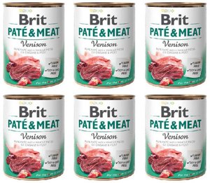 Brit Pate&Meat z dziczyzną 6x800g