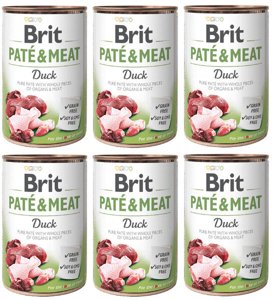 Brit Pate&Meat z kaczką 6x400g