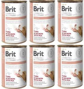 Brit Veterinary Diet Renal Tuna&Salmon&Pea 6x400g