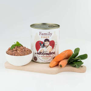 Family First z wołowiną i marchewką 800g