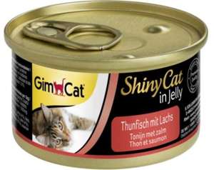 GIMCAT ShinyCat tuńczyk z łososiem w galaretce 70g