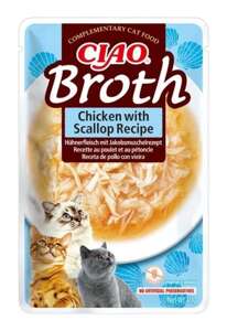 Inaba Cat Ciao Broth kurczak i przegrzebki 4x40g