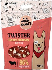 Mr. Bandit Twister zawijas z wołowiną 500g