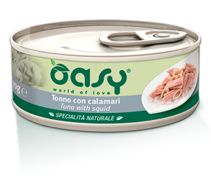 OASY Natural Adult Tuńczyk z kalmarami 6x70g