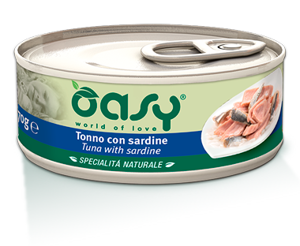 OASY Natural Adult Tuńczyk z sardynkami 70g