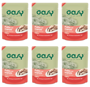 Oasy Natural Kurczak z wołowiną 6x70g