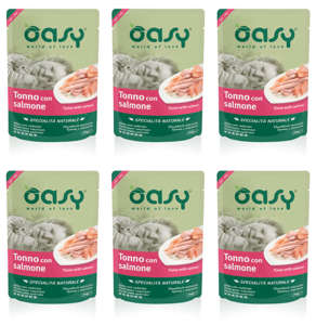 Oasy Natural Tuńczyk z łososiem 6x70g