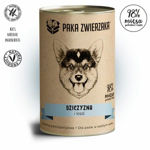 Paka Zwierzaka dziczyzna i łosoś 400g