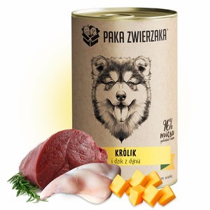 Paka Zwierzaka królik i dzik z dynią 6x400g