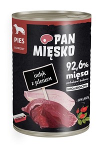 Pan Mięsko Adult indyk z jeleniem 400g