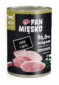 Pan Mięsko Adult z indykiem i gęsią 6x400g