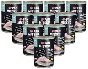 Pan Mięsko Adult z kurczakiem i dorszem 12x400g