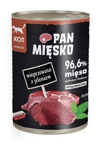 Pan Mięsko Adult z wieprzowiną i jeleniem 12x400g