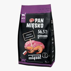 Pan Mięsko Cielęcina z krewetkami dla kota S 5kg