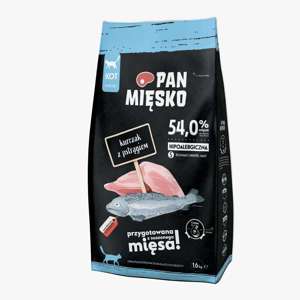 Pan Mięsko Kurczak z pstrągiem dla kota S 1,6kg