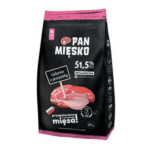 Pan Mięsko cielęcina z przepiórką dla szczeniąt 20kg XS