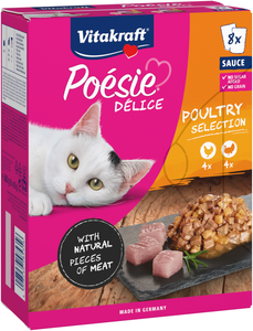 Poesie Poultry Selection mix w sosie 8x85g